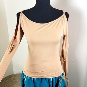 SilverGate Longsleeve Statement Sleeve Boatneck Top size S color yellow